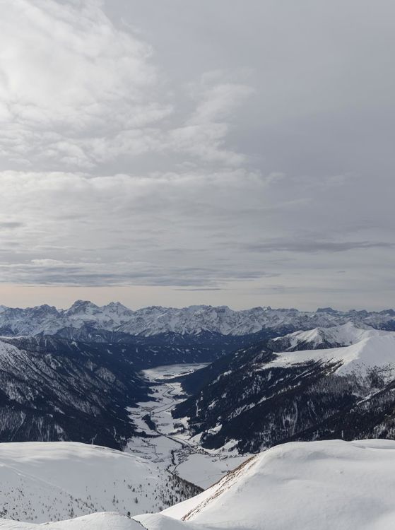 Die Berge im Winter