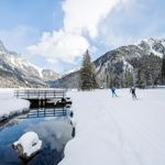 Cross-country skiing around Lake Anterselva/Antholz