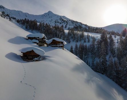 Die Kasermäderalm im Winter