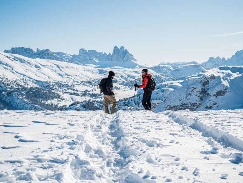 Snowshoe hike in Val Pusteria/Pustertal Valley