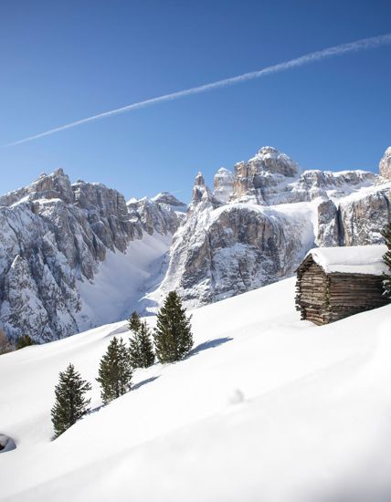 Winter in den Dolomiten