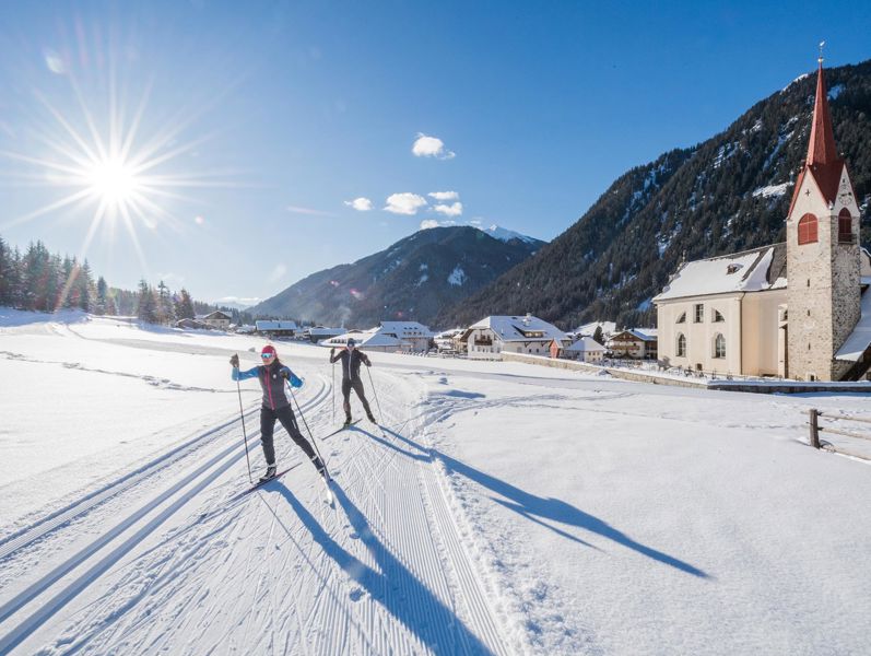 Cross-country skiing in Monguelfo/Welsberg