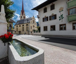 Respect the mountain - Public fountain Guggenberg
