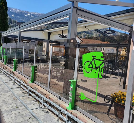 E-bike charging station Dorfcafe