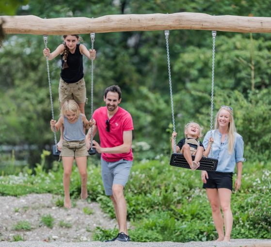 Children's playground, settlement village Unterrainer